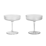 Champagnerglas - Ripple klar 2er Set von Ferm Living