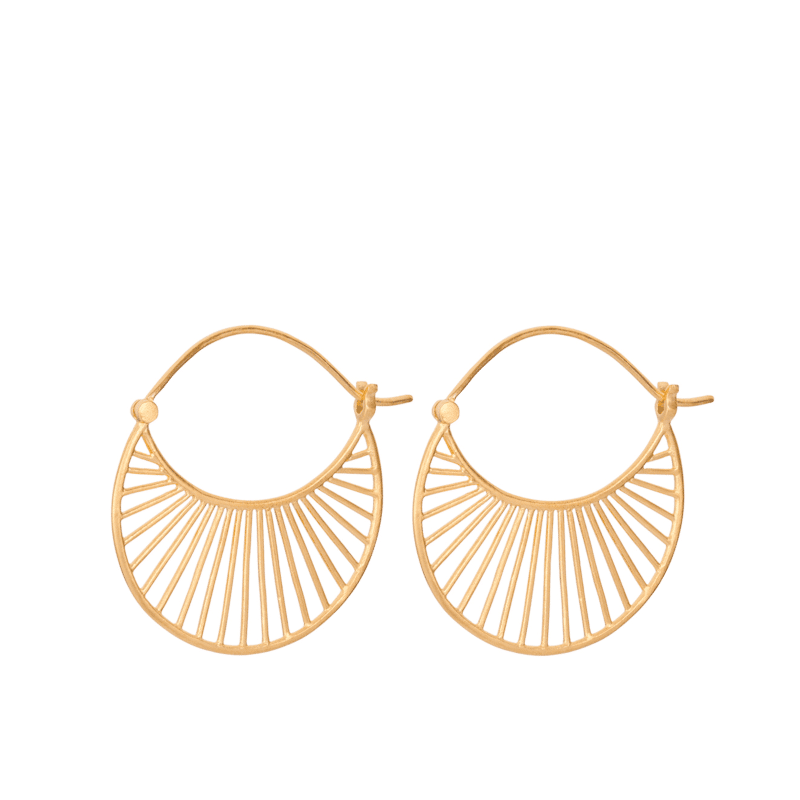 Daylight Earrings gold L von Pernille Corydon