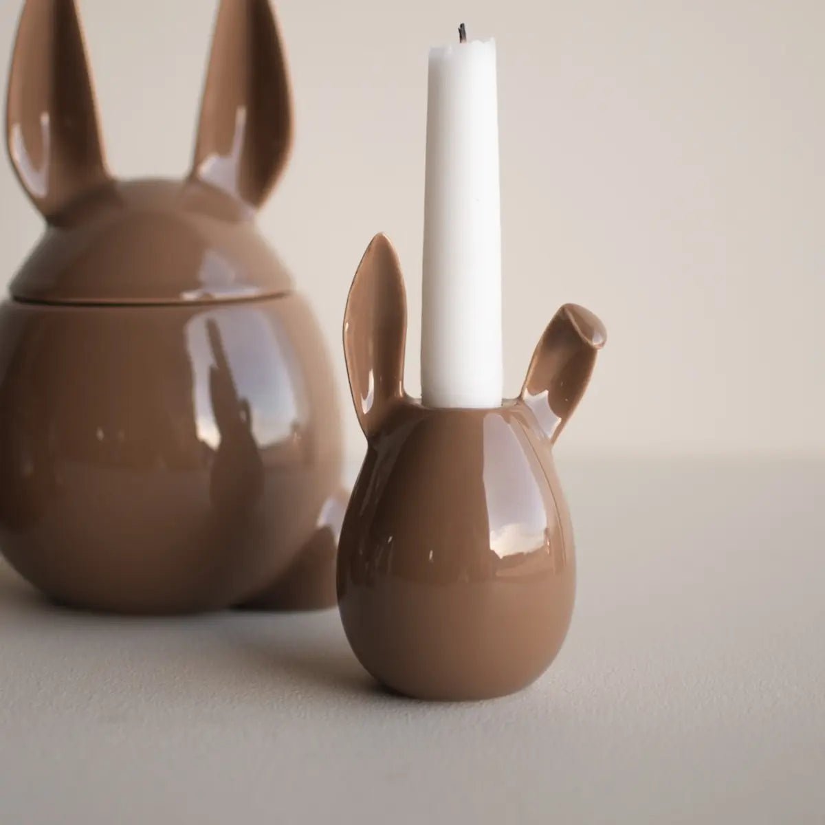 dbkd - Kerzenhalter Rabbit shiny nougat