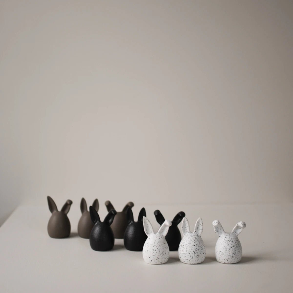 dbkd - Osterdeko Triplets white dot 3er Set