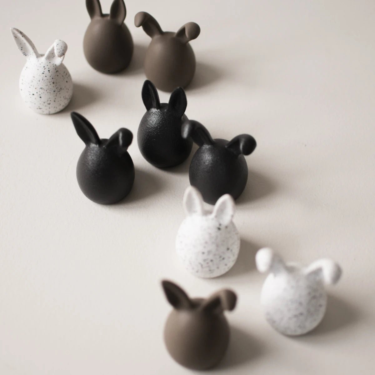 dbkd - Osterdeko Triplets white dot 3er Set