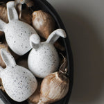 dbkd - Osterdeko Triplets white dot 3er Set
