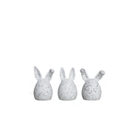 dbkd - Osterdeko Triplets white dot 3er Set