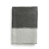 Decke - Double Throw light grey/dark grey von Woud
