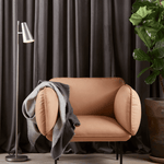 Decke - Double Throw light grey/dark grey von Woud