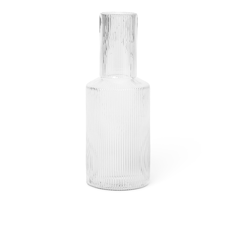 Deckel zu Karaffe - Ripple klar von Ferm Living