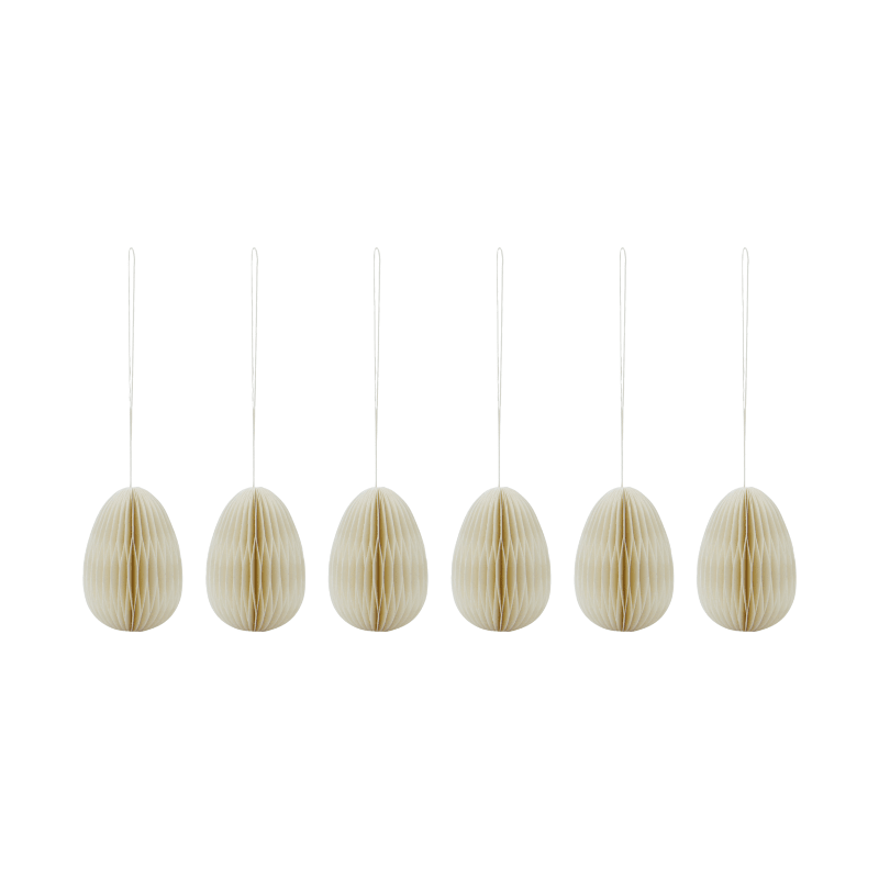 Dekoei - Honeycomb off white 6er Set von House Doctor
