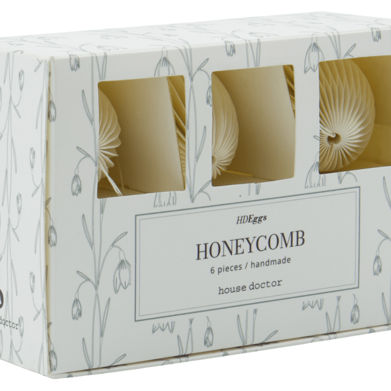 Dekoei - Honeycomb off white 6er Set von House Doctor