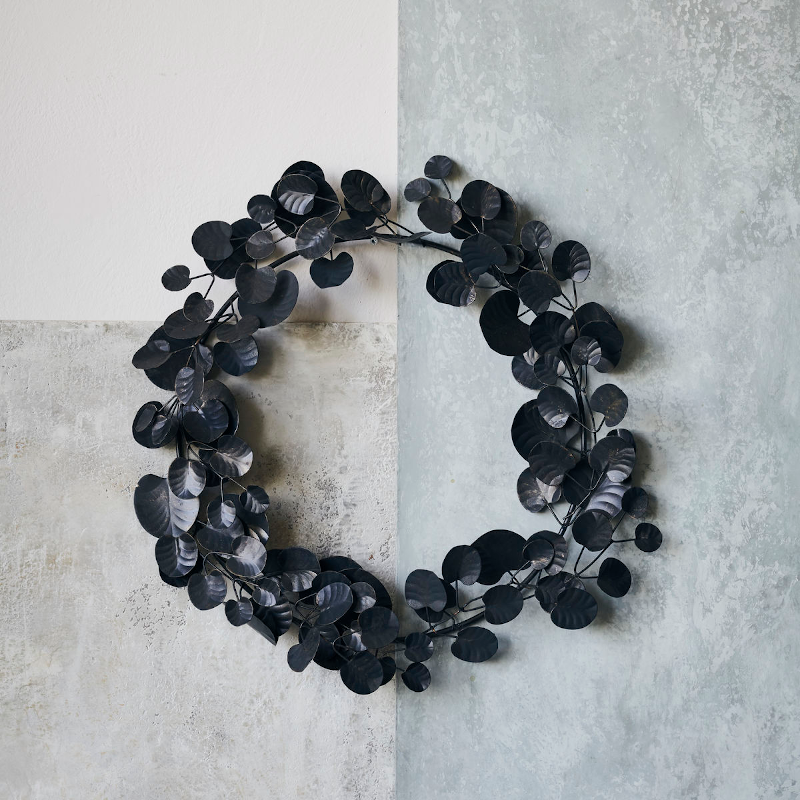 Dekoring - Wreath Eucalyptus schwarz von House Doctor