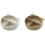 Divider bowl - Connie 2er Set sandy/oat mix von Liewood