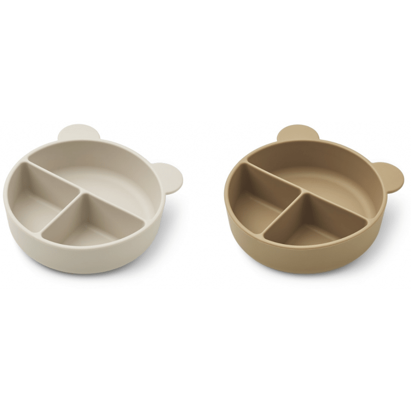 Divider bowl - Connie 2er Set sandy/oat mix von Liewood
