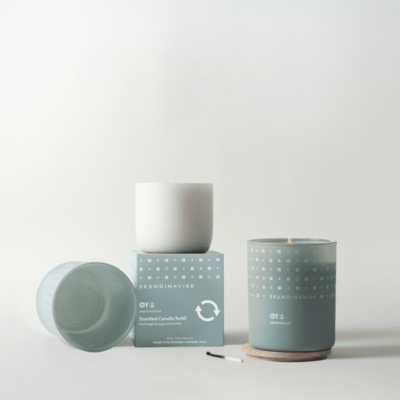 Duftkerze gross – ØY Refill von Skandinavisk