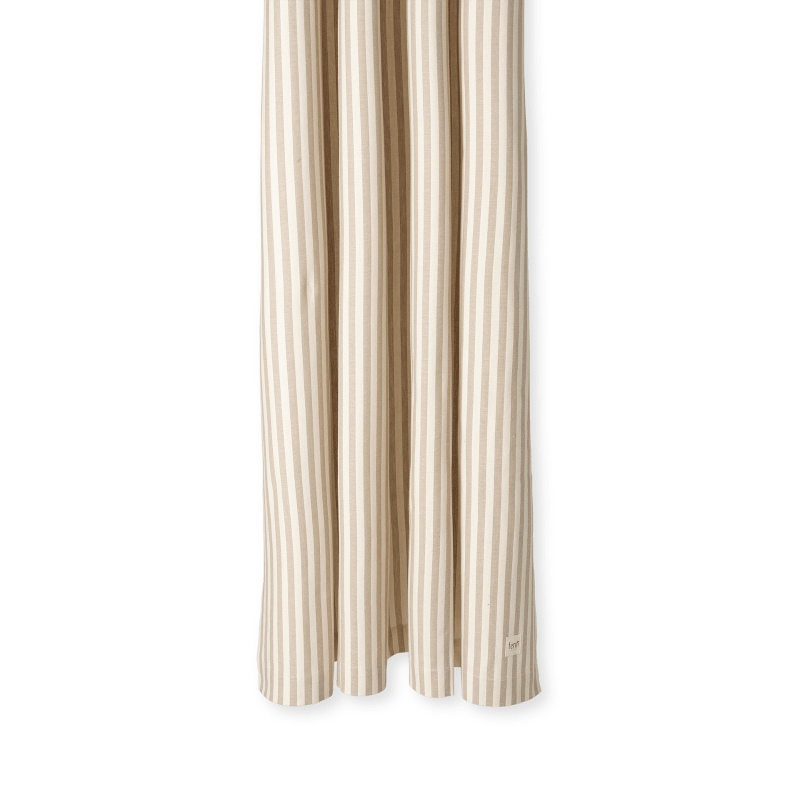Duschvorhang - Chambray Striped Sand/Off-white von Ferm Living
