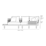 Sofa Outdoor - EOOS 6-Seater mit Sidetable von Carl Hansen