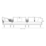 Sofa Outdoor - EOOS 6-Seater mit Sidetable von Carl Hansen