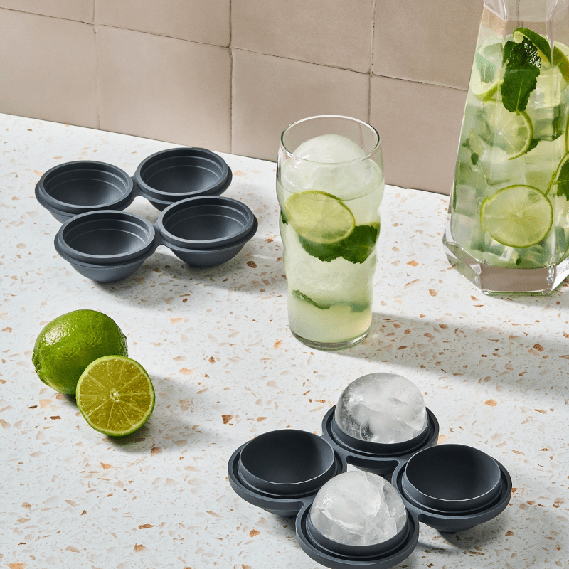 Eiswürfelform - Sphere Ice Cocktail charcoal von W&P Design