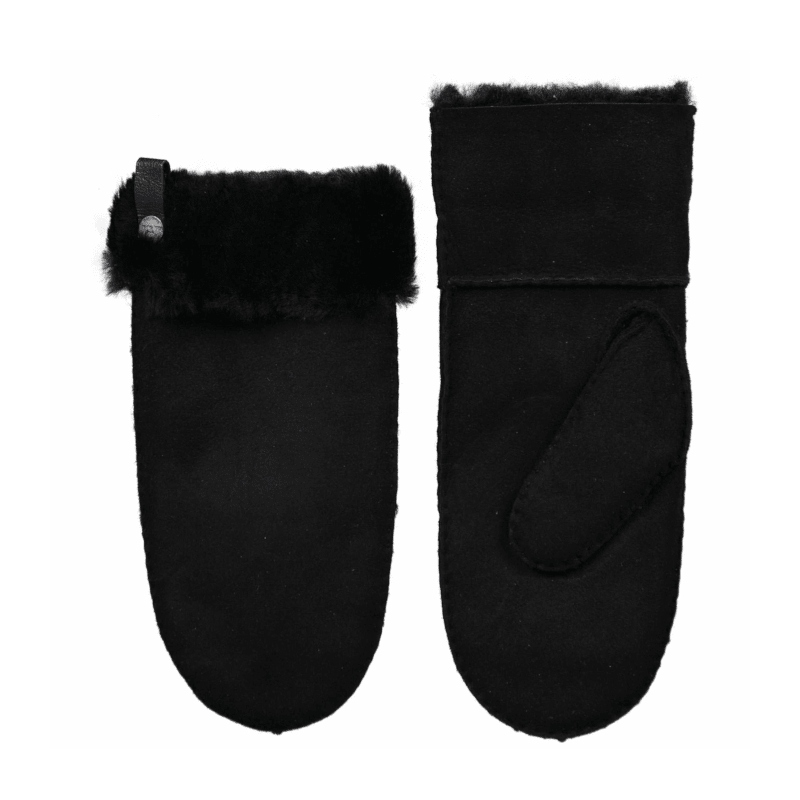 Fäustlinge - Lammfell schwarz von Van Buren