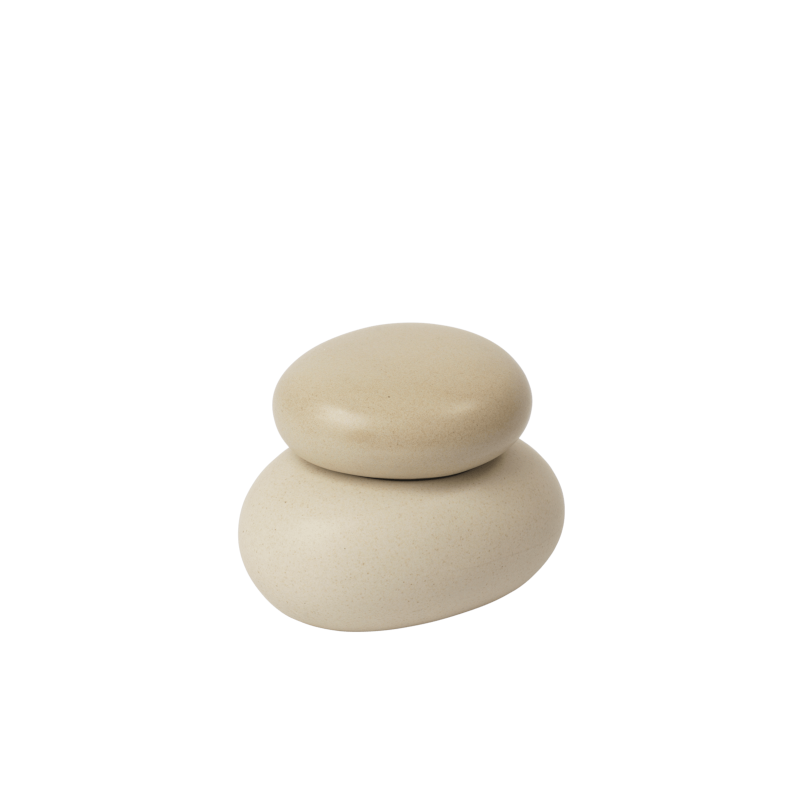 Ferm Living - Aufbewahrung Pebble Box  sand/cream 