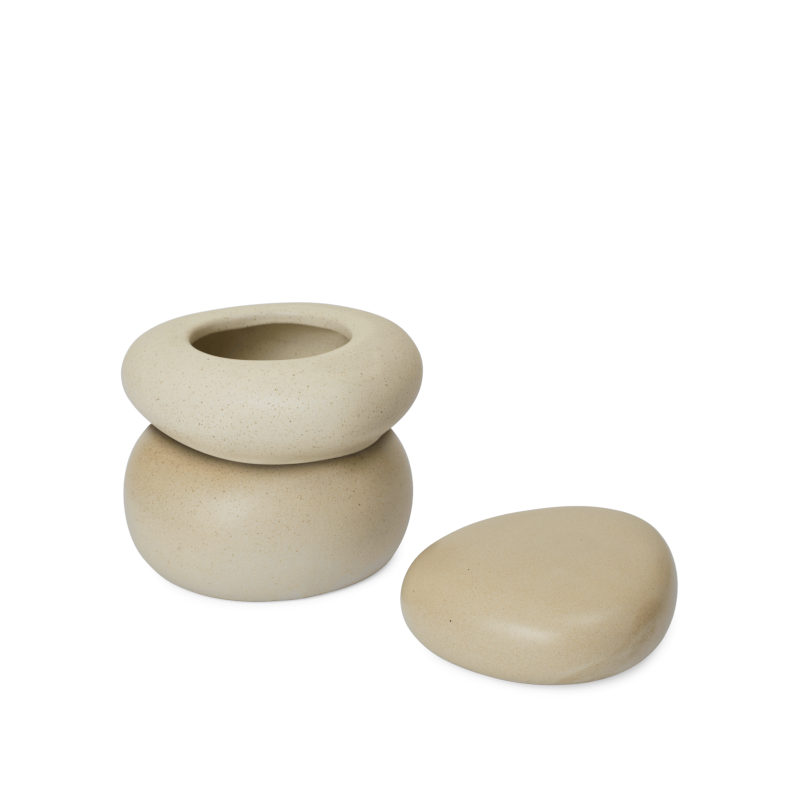 Ferm Living - Aufbewahrung Pebble Box  sand/cream 