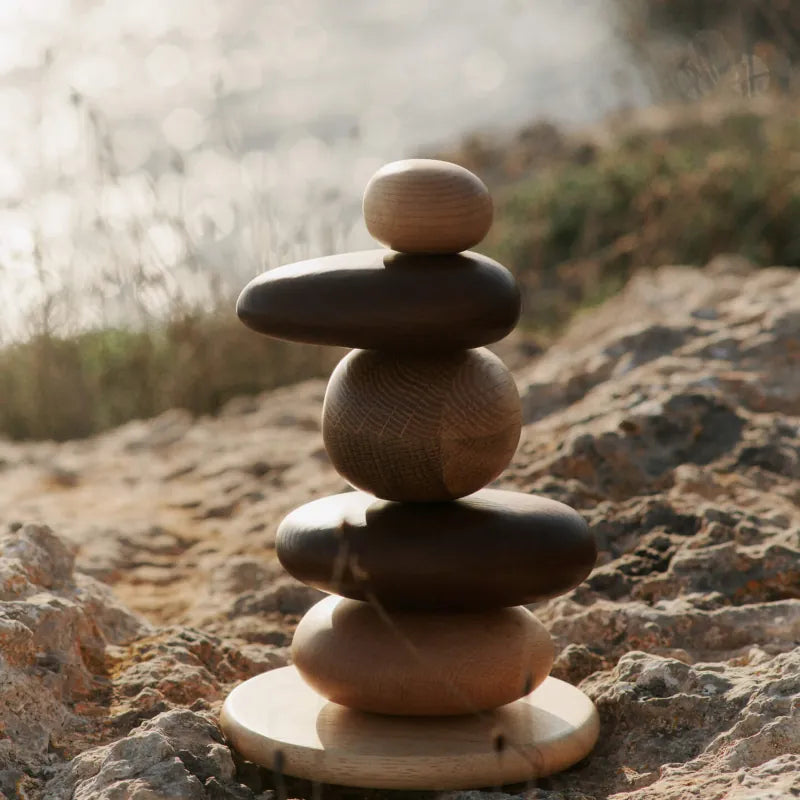 Ferm Living - Bauklötze Pebble Stacking Blocks Multi