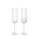 Ferm Living - Champagner Flutes Ripple klar 2er Set
