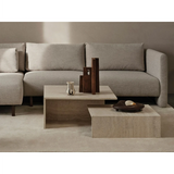 Ferm Living - Couchtisch Grande Duo Distinct Travertine