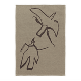 Ferm Living - Geschirrtuch Vuelo Tea Towel Elm Green/Coffee