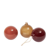 Ferm Living - Roseate Opaque Glass Ornaments Set of 3 L