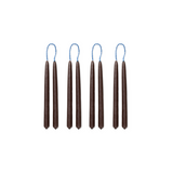 Ferm Living - Kerzen Dipped brown 8er Set