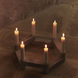 Ferm Living - Kerzenständer Newel Modular Travertine