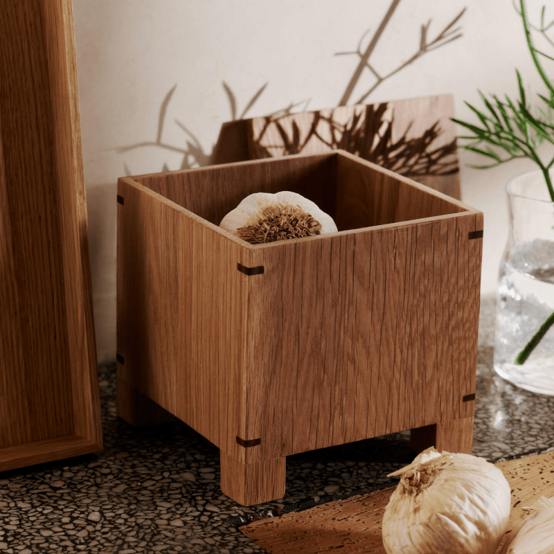 Ferm Living - Knoblauchdose Bon Natural Oak