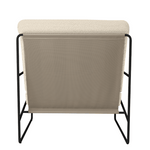 Ferm Living - Lounge Chair Desert 1er Pure Bouclé Black/Off White