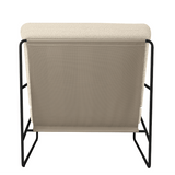 Ferm Living - Lounge Chair Desert 1er Pure Bouclé Black/Off White