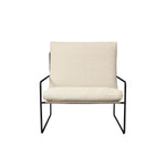 Ferm Living - Lounge Chair Desert 1er Pure Bouclé Black/Off White