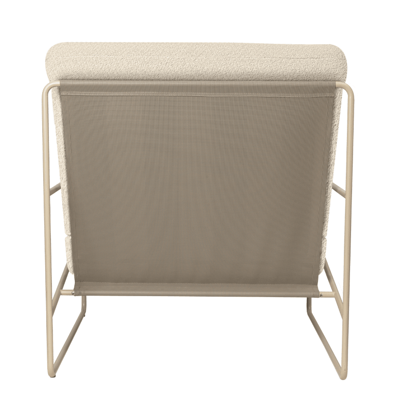 Ferm Living - Lounge Chair Desert 1er Pure Bouclé Cashmere/Off White
