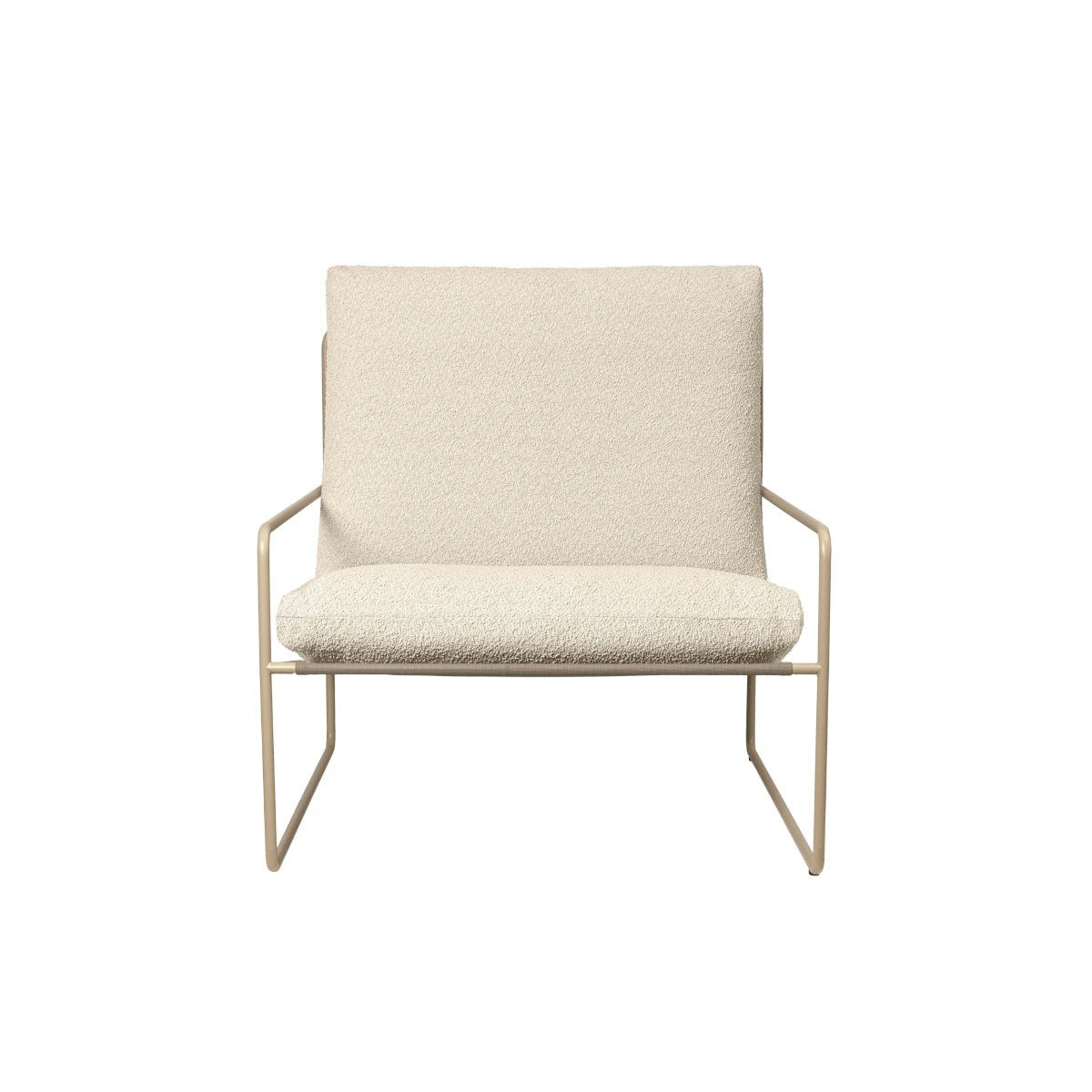 Ferm Living - Lounge Chair Desert 1er Pure Bouclé Cashmere/Off White