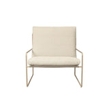 Ferm Living - Lounge Chair Desert 1er Pure Bouclé Cashmere/Off White