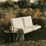 Ferm Living - Lounge Chair Desert 2er Pure Bouclé Black/Off White
