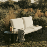 Ferm Living - Lounge Chair Desert 2er Pure Bouclé Black/Off White