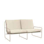 Ferm Living - Lounge Chair Desert 2er Pure Bouclé Cashmere/Off White