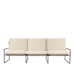 Ferm Living - Lounge Desert 3er Pure Bouclé Black/Off White