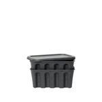 Ferm Living - Paper Pulp Boxen charcoal S 2er Set

