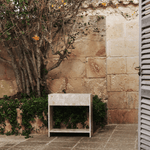 Ferm Living - Plant Box Stone mit Shelf Sand