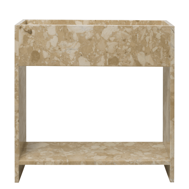 Ferm Living - Plant Box Stone mit Shelf Sand