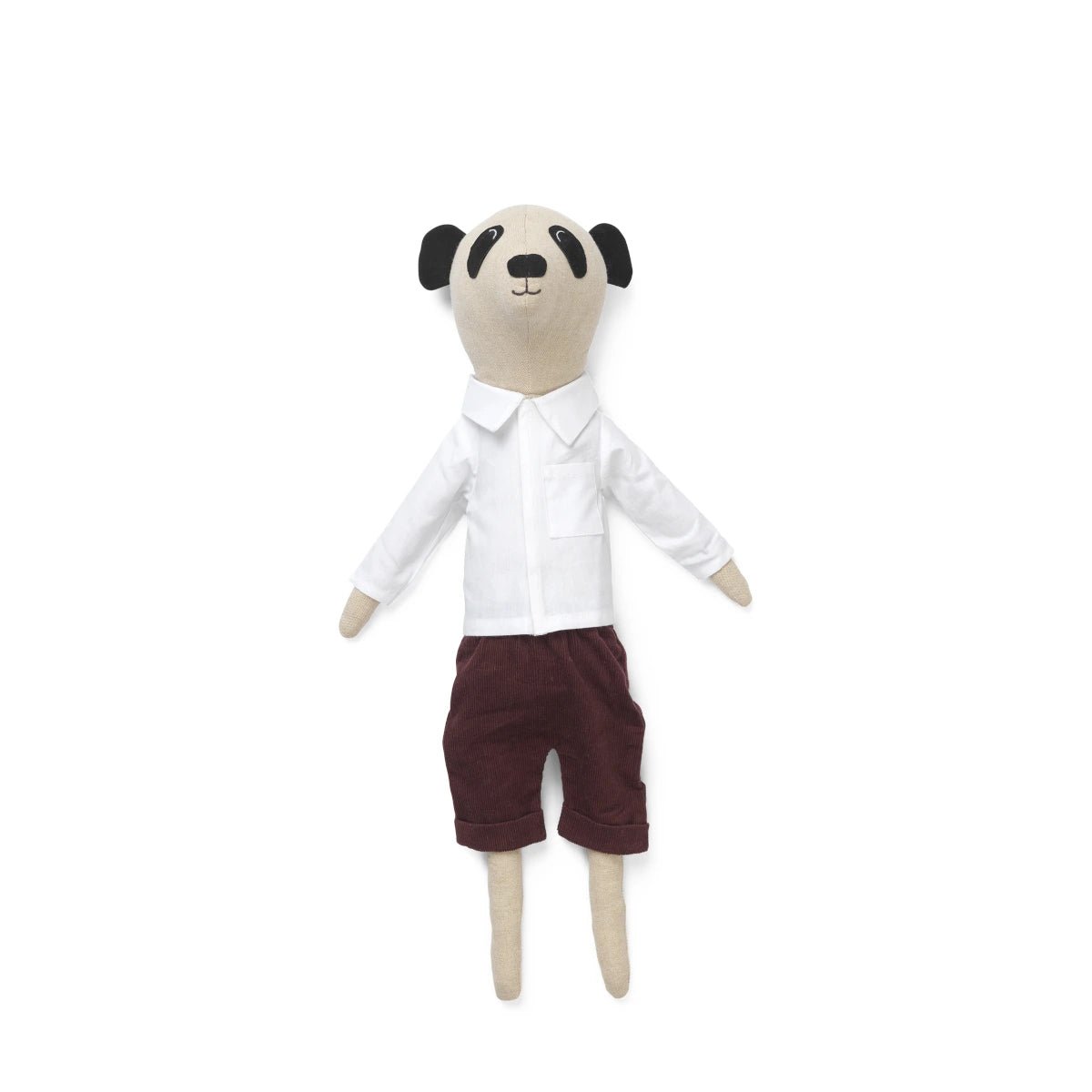 Ferm Living - Puppe Panda natural
