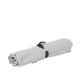 Ferm Living - Rond de serviette Holly Leaf noir, lot de 4