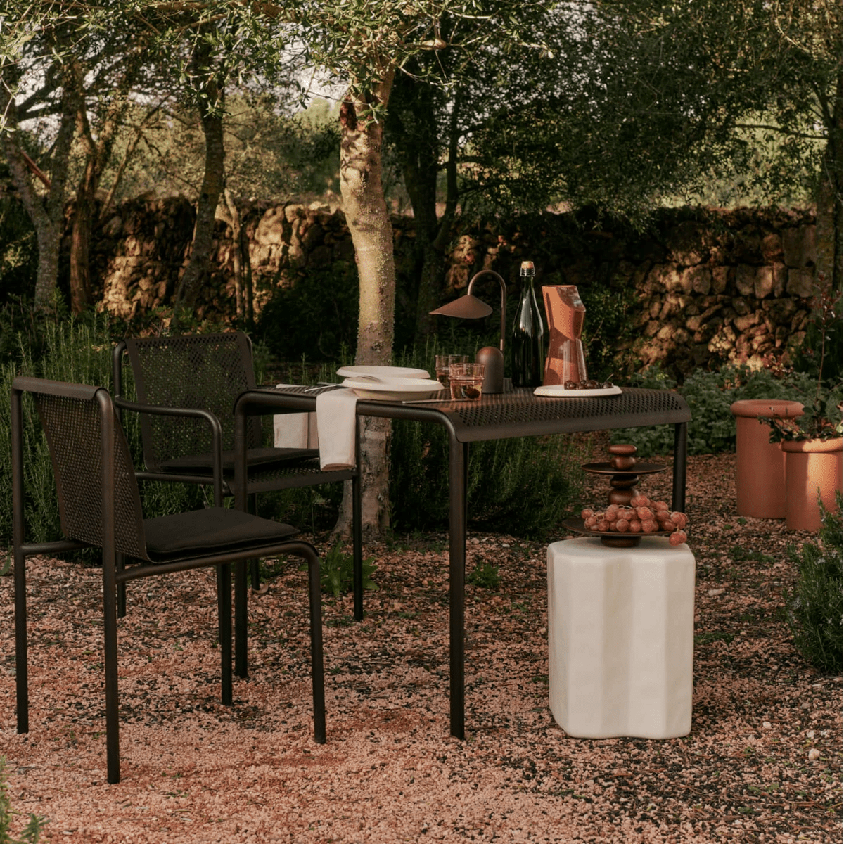 Ferm Living - Sitzkissen Dapple dark chocolate


