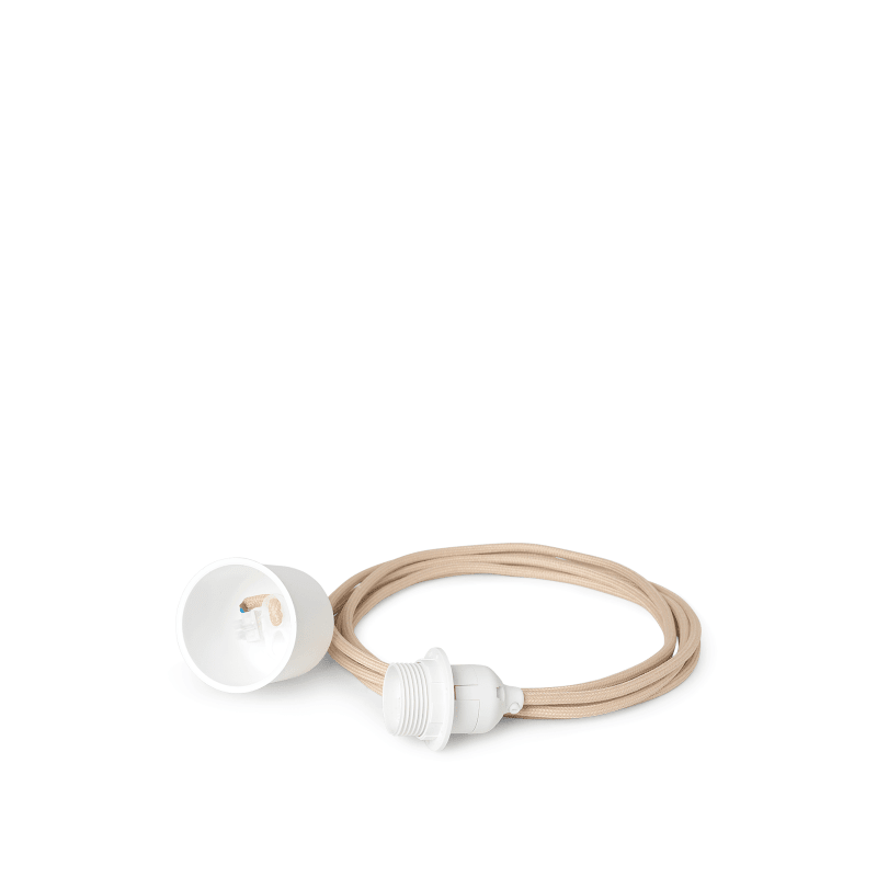 Stoffkabel - Pendant lamp sand S von Ferm Living