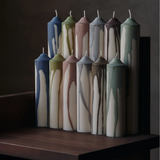 Ferm Living - Pillar Candle Dryp Dark Chocolate H30
