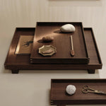 Ferm Living - Tray Bon Wooden smoked Oak XS

